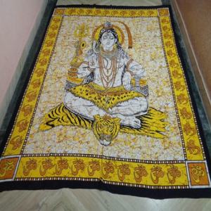 Tapisserie imprimée batik avec motifs Shiva, tapisserie imprimée Shiva, tapisserie imprimée batik d'Inde - Product Image 1