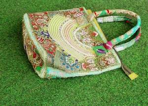 Bolso Tote de Algodón Grueso para Mujer con Bordado, Bolso de Mano Elegante y Duradero - Product Image 3