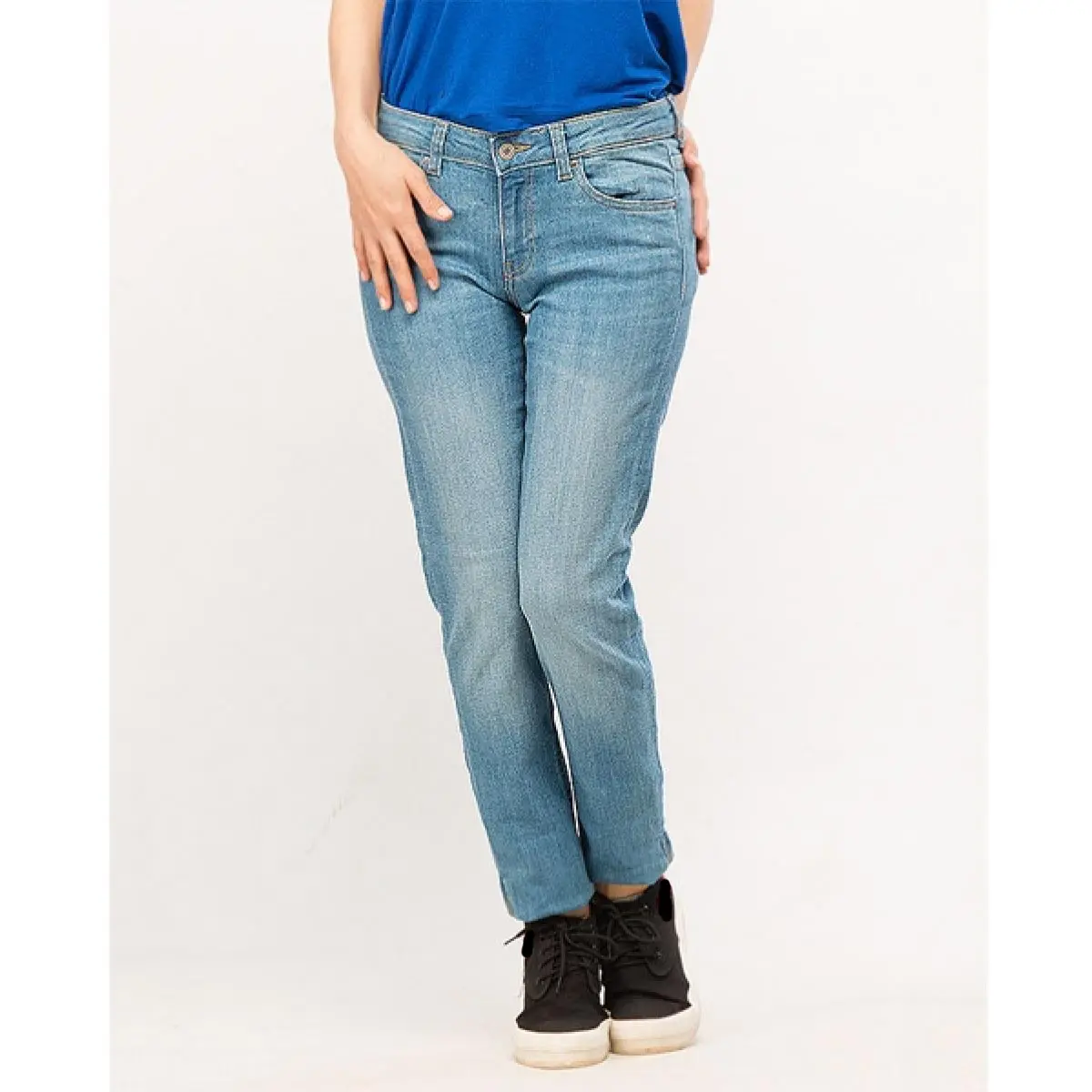 Direct manufacturing Low Price Discount Denim Women Latest Design Pants High Waist Jeans Women