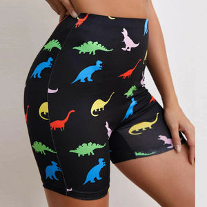 Women Printed Bike Shorts Base Layer Compression Workout Leggings Yoga Shorts <b>Pants</b> Fitness Quick Dry Spandex Compression Short - Product Image 5
