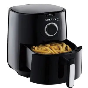 Sokany Promotional Multi Function Healthy Food Cooker Timer Automatic Air Fryer Deep Frying Pan Kitchen Appliances Household Fry