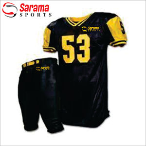 Maillots de football américain pour hommes personnalisés pas chers équipes de collèges américains cousus authentiques, - Product Image 1