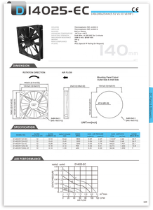 D14025-EC 140Mm กรณีพัดลม Cfm สูง - Product Image 5