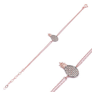 สร้อยข้อมือสับปะรด Cirine หินออกแบบผลไม้สร้อยข้อมือขายส่งตุรกีแฮนด์เมด925เครื่องประดับเงินสเตอร์ลิง - Product Image 1