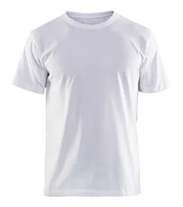 Wholesale Low Price Men Casual Sport White T-shirt Unisex Custom Design Sublimation 100% Polyester Solid Color Mens White Tee