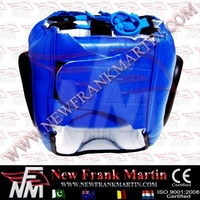 Casque de boxe NFM personnalisable en cuir, double usage, avec protection intégrale du visage, équipement de protection unisexe pour arts martiaux - Muay Thai, Krav, MMA