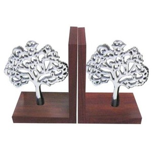 Sujetalibros decorativos plateados con estilo, tapón de libro de diseño moderno, sujetalibros de Metal para oficina, hogar, soportes de libros, decoración del hogar - Product Image 2