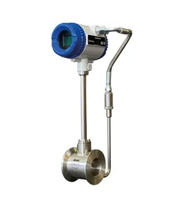 Vortex Flow Meter DN50, PN40, 4-20 mA with Indicator and Pressure and Temperature Composition