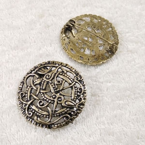 Cinturón de cobre vikingo estilo Urnes para hebilla intrincado diseño joyería de serpiente de bronce Medieval - Product Image 6