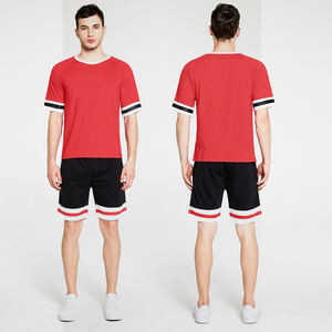 Wholesale High Elastic Waist Gym Workout Set Casual Sportswear Including Crew Neck T Shirt Fleece Jogger <b>Shorts</b> Casual Clothing - Product Image 6