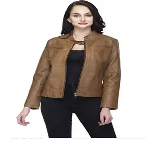 Wanita Kulit PU Jacket