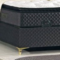 Matelas hybride moderne à ressorts ensachés et mousse - Pliable et compressé sous vide pour chambre et camping (Simple/Double/King)