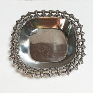 Cuenco DE SERVICIO DE Metal plateado personalizado 2025 para el hogar, vajilla decorativa de cocina, cuenco de fruta seca, cuenco de madera hecho a mano - Product Image 5