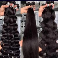 Extensions de cheveux humains vierges vietnamiens Remy de haute qualité, double trame, lisses, longues, pour teinture sans produits chimiques