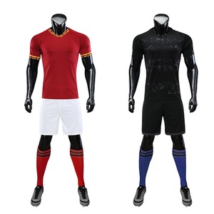 Kits de entrenamiento de fútbol americano unisex hechos a medida, conjuntos de camisetas de tamaño XL, patrón de números lisos, logotipo impreso de algodón y poliéster - Product Image 3