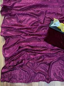 Theam of Wine Colour-Blusa de terciopelo con cuello redondo, camisa de cuello redondo con encaje, estilo elegante, con Viscos táctiles - Product Image 6