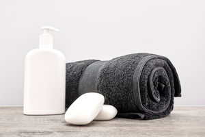 Fabricants professionnels de serviettes de visage simples de serviettes de bain colorées de main de golf d'Inde - Product Image 5