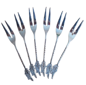 ชุดช้อนส้อมสแตนเลส 6 ชิ้น ดีไซน์หรูหรา เหมาะสำหรับร้านอาหารและอุปกรณ์บนโต๊ะอาหารงานแต่งงาน - Product Image 1