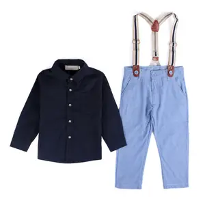 Custom Wholesale 2019 Spring/Summer Boys Set Clothes 3pcs Sets Boys Fashion Gentlemen Boys Clothing Sets