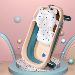 Red de baño con detección de soporte firmemente plegable de 25 libras 2 en 1 bañera redonda de aire para bebés - Product Image 3