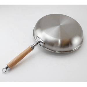 Casserole triples de qualité alimentaire en inox 304, poêle à grille antiadhésive en forme de nid d'abeille avec poignée en acier inoxydable, <span class=keywords><strong>wok</strong></span> de cuisine à domicile - Product Image 6