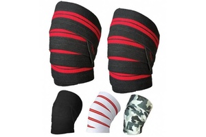 Enveloppes de genou en nylon pour l'équipement de sécurité de forme physique d'haltérophilie et de Powerlifting - Product Image 6