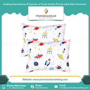 Precio de mercado de paño del bebé almohada cubierta orgánica infantil suave dormir Bebé funda de almohada - Product Image 6