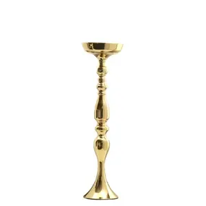 Brass Golden Flower Vase and Candle Holder