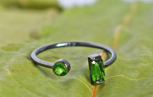 Anillo de Plata de Ley 925 con piedras preciosas de Topacio Azul, joyería fina - Product Image 5