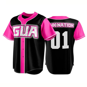 Maillot de baseball/softball pour homme, best-seller, séchage rapide, antibactérien, protection UV, respirant, 100% polyester, logo personnalisé - Product Image 6
