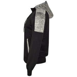 <b>Polyester</b> <b>Tracksuit</b> with Contrast Panel Style Slim Fit Joggers Bottom Zip Hoodie Made in Pakistan - Product Image 2