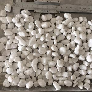 Pierre naturelle de haute qualité finition dégringolée galet décoratif blanc neige avec taille personnalisée pour pavés et galets - Product Image 1