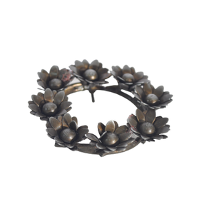 Palo de hierro redondo personalizado para decoración de jardín, palo de hierro de Metal con forma de hoja de flor de primera calidad - Product Image 1