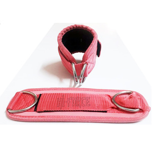 Cuero Logotipo personalizado Fitness Gimnasio Tobilleras Heavy Duty Cable Máquinas Accesorio Tobilleras - Product Image 5