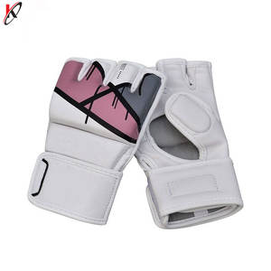 Gants de boxe MMA en cuir pour hommes, demi-doigt, Logo personnalisé, nouveau Design de qualité supérieure, - Product Image 4