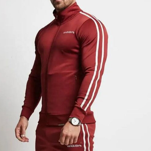 Weioem — survêtement de sport ajusté avec bande latérale, pour hommes, nouveau Design, personnalisé, avec Logo, pour Jogging - Product Image 2