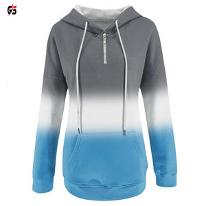 เสื้อมีฮู้ดสำหรับผู้หญิงเสื้อฮู้ดพิมพ์โลโก้แบบสวมหัวสไตล์พิมพ์ซับลิเมชันแบบแขนยาว - Product Image 3