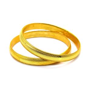 Gold Plated Brass Fashion Bangle Bracelet for Women <b>Artificial</b> Cuff Jewelry for Party Occasions - Product Image 3