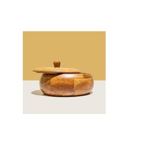 Haute qualité bois boîte chapati et personnalisé taille et forme ronde et couvercle conception pièce et Offre Spéciale produit - Product Image 3