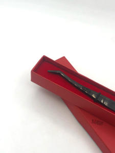 Pinces à épiler pour extensions de cils en plasma volume russe de haute qualité, en acier inoxydable, peigne arrière, antistatique, antimagnétique, 10 mm - Product Image 5