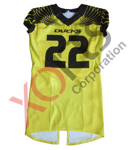 Custom Premium Quality <b>Red</b> Sublimated American <b>Football</b> Jersey Breathable Printed White Name Number Plus Size Option for - Product Image 5
