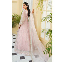 Logo personnalisé nouveaux designs pakistanaise dames Shalwar Kameez robe solide dernière mode robe de soirée pour les femmes cousues non cousues