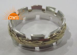 Bague fine en argent sterling avec motif rotatif pour femme, cadeau pour elle, fournisseur de bijoux indiens personnalisés - Product Image 4