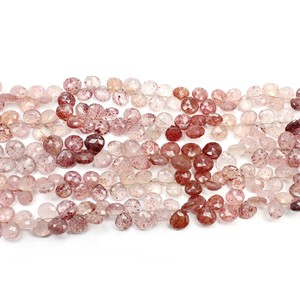 ลูกปัดสตรอเบอรี่แบบเหลี่ยมเพชรพลอยควอทซ์ธรรมชาติลูกปัดแบบหลวมลูกปัดอัญมณีลูกปัดหินขนาด9นิ้วสำหรับเป็นเครื่องประดับ - Product Image 1