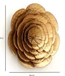 Arte de pared de Metal para decoración, flor marrón pura de alta calidad, precio barato, hecho en la india, puede enviar a cualquier lugar - Product Image 3
