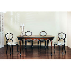 Table à manger extensible classique en bois massif, finition naturelle, mobilier de salle à manger sur mesure pour la maison, l'hôtel, le restaurant, les projets - Product Image 5