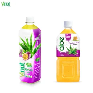 1.5L VINUT marca bebida de aloe vera con fruta de la pasión.