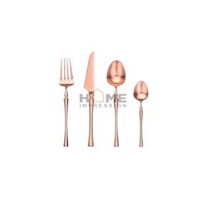 Classique Logo personnalisé couverts couverts en métal plaqué or dessus de table décoration métal aluminium poignées Premium qualité événements cuillères - Product Image 3