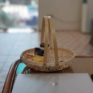 Cesta de bambú hecha a mano para guardar ropa, producto nuevo, hecho en Vietnam - Product Image 2