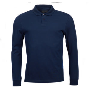 Polo para uso corporativo y de oficina Polo de marca con etiqueta de cuello personalizada Polo de tacto suave para uso cómodo - Product Image 1